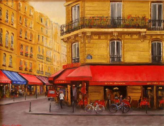 Oil Painting by Karin Bowler titled Paris