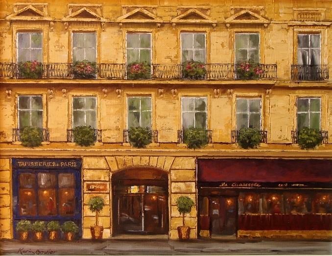 Oil Painting by Karin Bowler titled Parisian Boulevarde