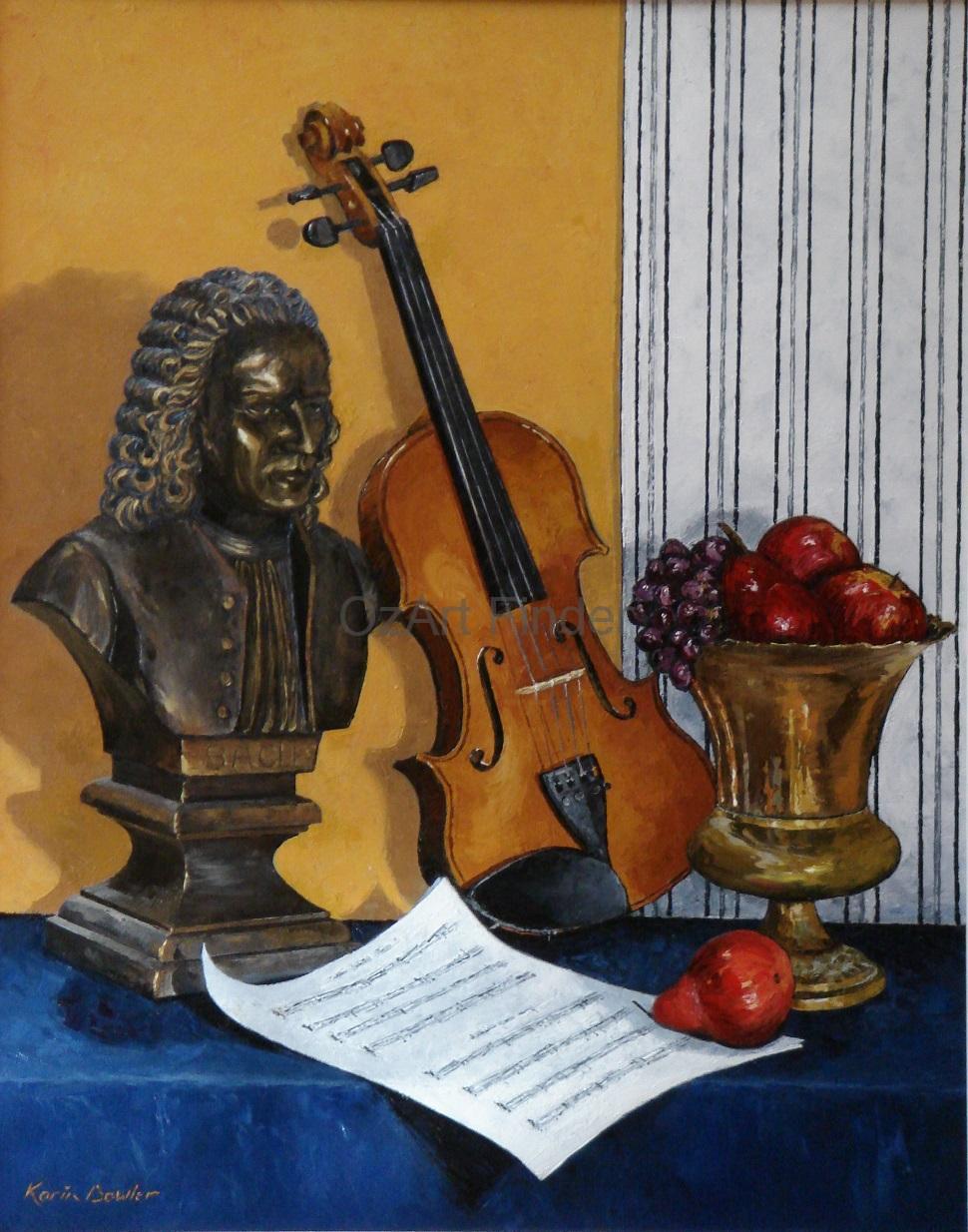 Oil Painting by Karin Bowler titled Bach