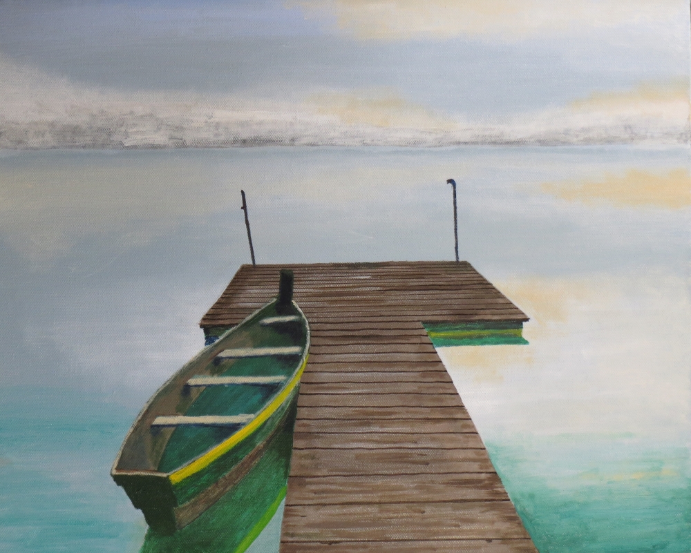 Acrylic Painting by John Pattenden titled Tranquility