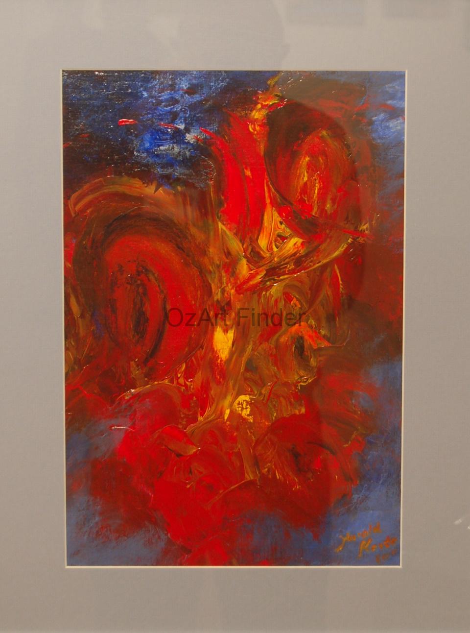 Acrylic Painting by Harald Korte titled Dante's Inferno
