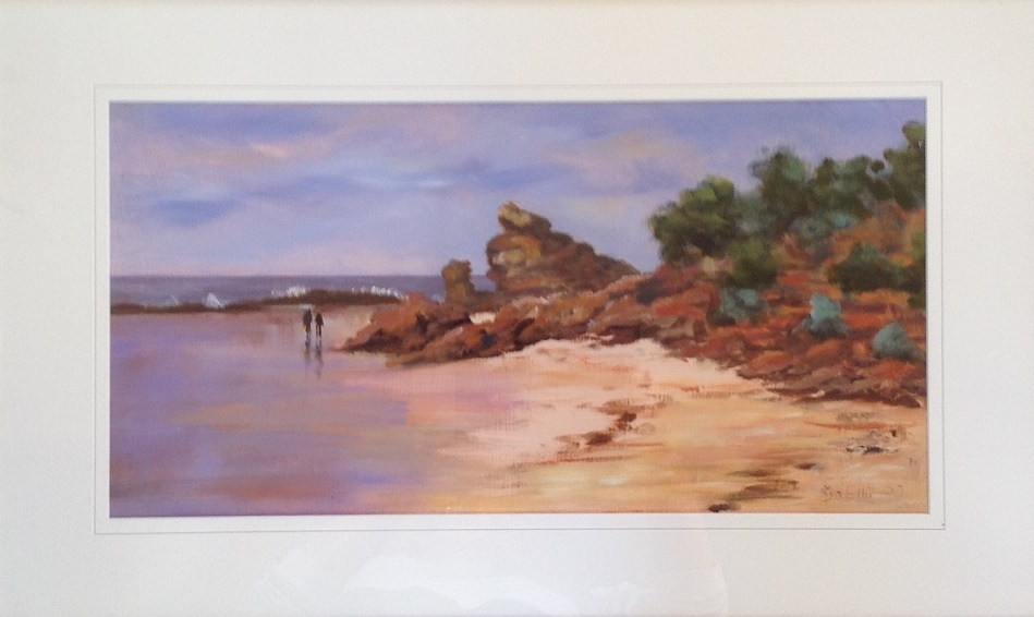 Oil Painting by Lyn Ellis titled The Bait Catchers