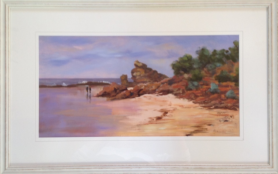 Oil Painting by Lyn Ellis titled The Bait Catchers