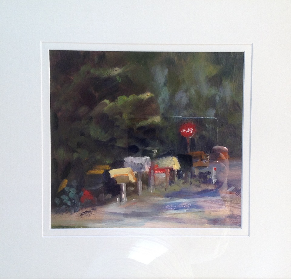 Oil Painting by Lyn Ellis titled Roadside Delivery