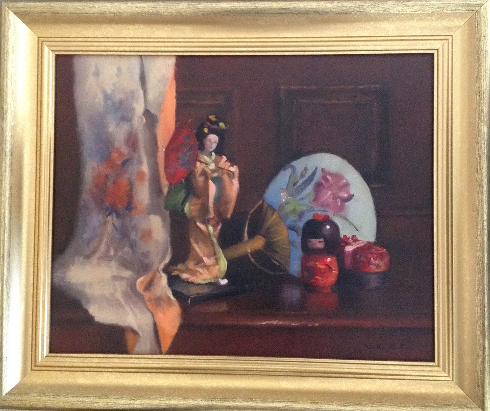 Oil Painting by Simone Phanthakoun titled Still Life - Oriental