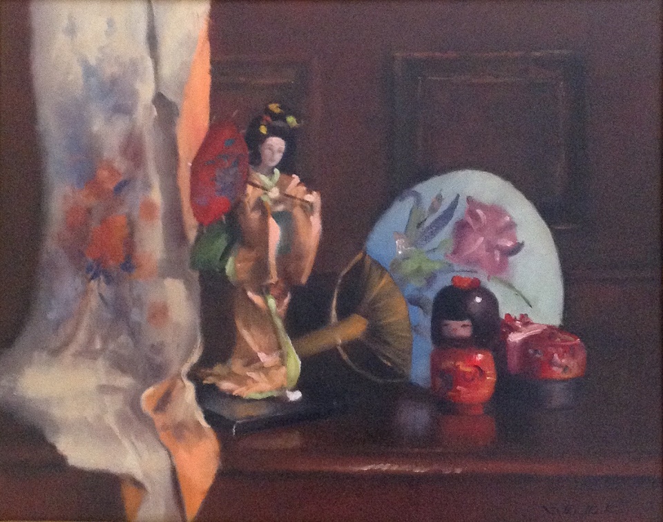 Oil Painting by Simone Phanthakoun titled Still Life - Oriental