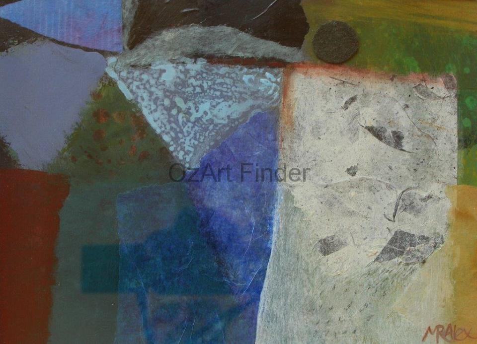 Mixed Media Painting by Marian Alexopoulos titled Sonnet