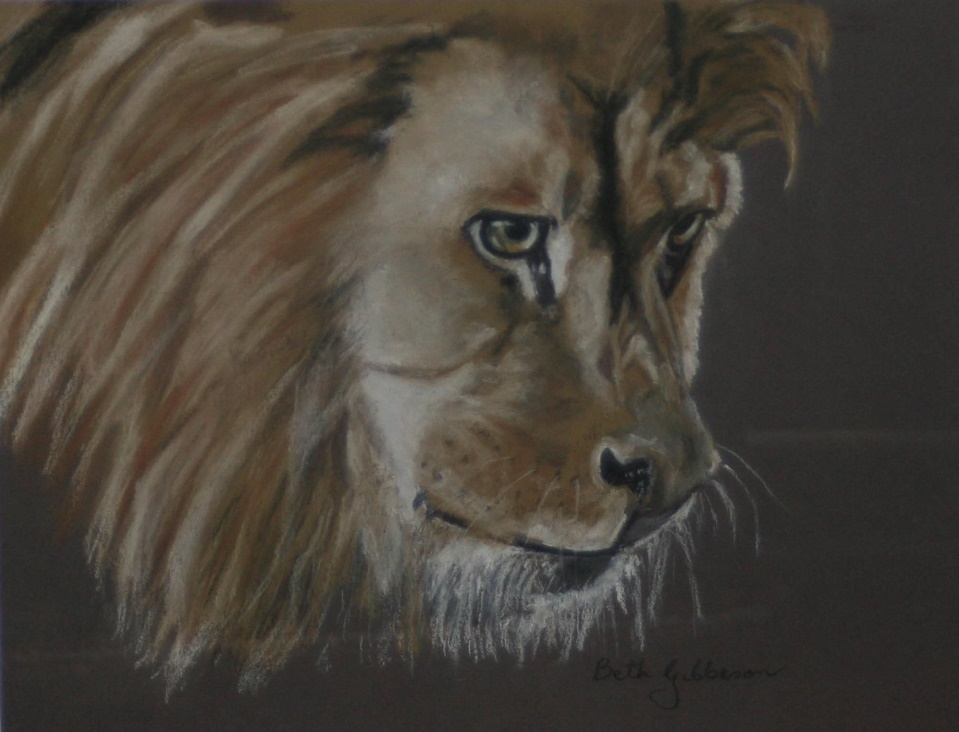 Pastel Painting by Beth Gibbeson titled Alert