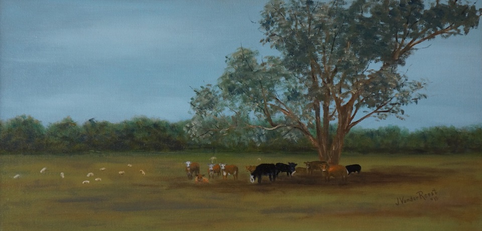 Oil Painting by John Vander Reest titled Australian Landscape