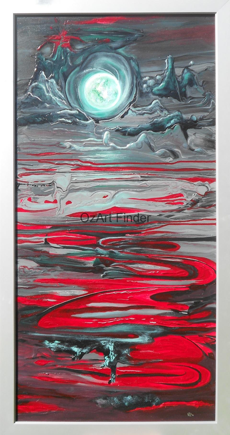Acrylic Painting by Pippa Newby titled Turbulence 1