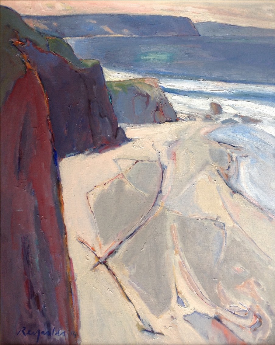 Oil Painting by Ron Reynolds titled Coastline near Apollo Bay
