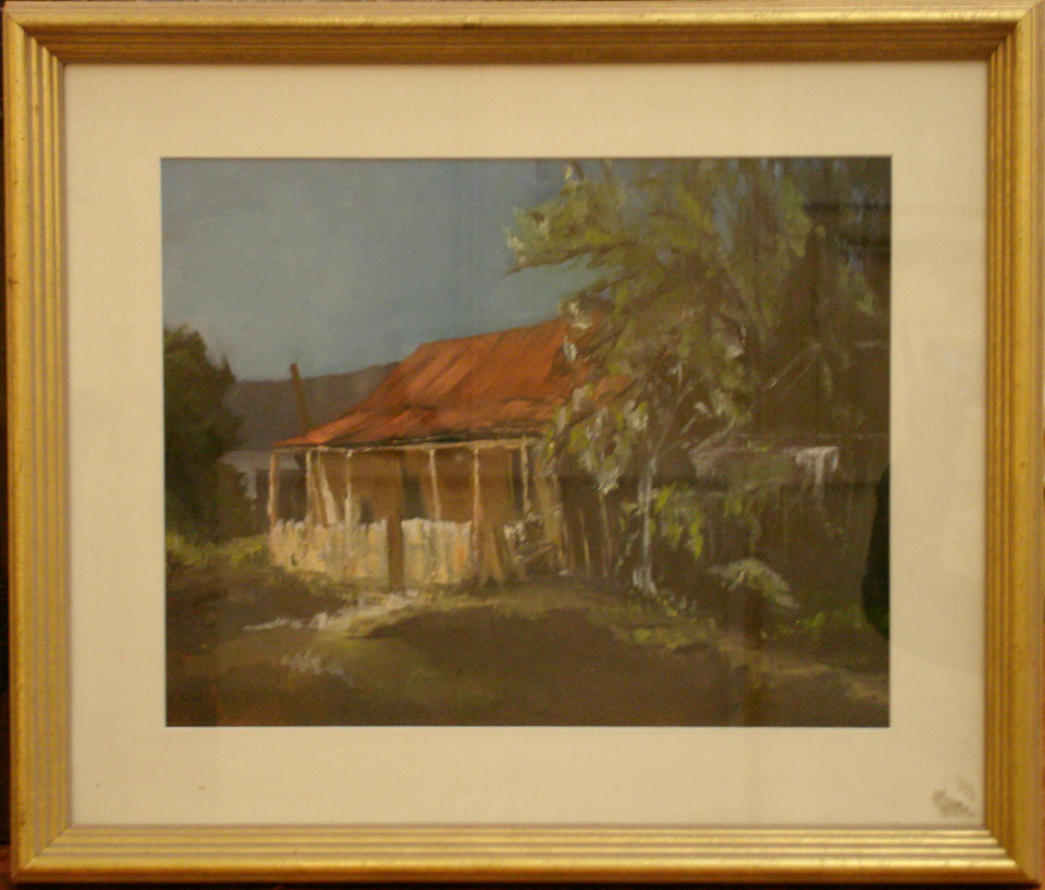 Oil Painting by Susan Lanchester titled The Miner’s Cottage