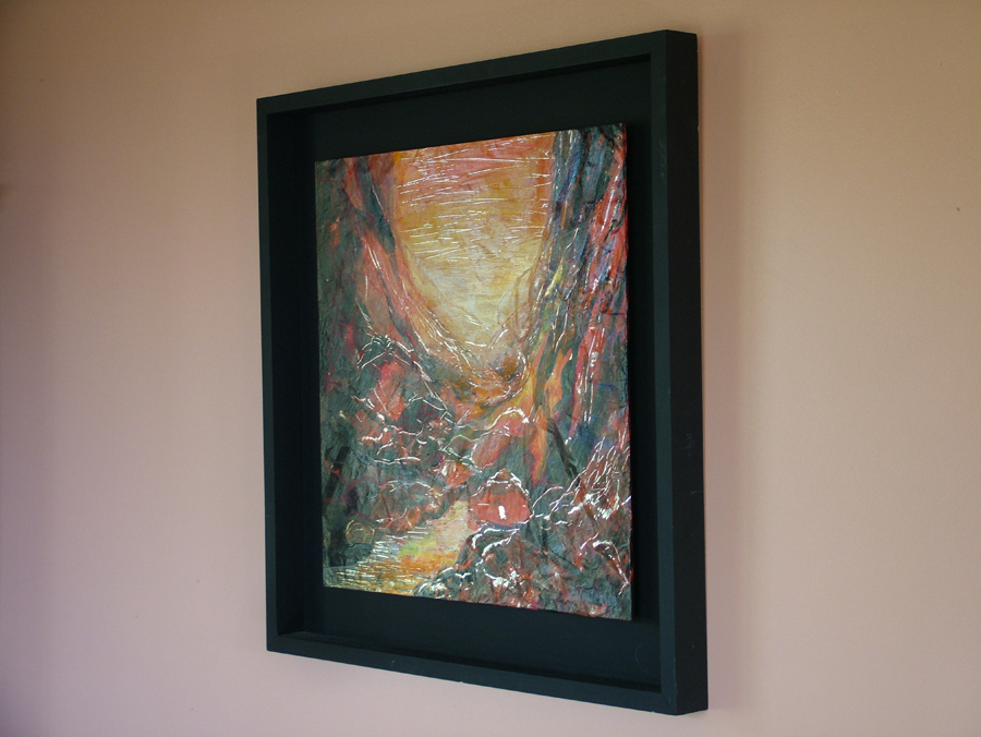 Mixed Media Painting by Ekaterina Mortensen titled Standley Chasm