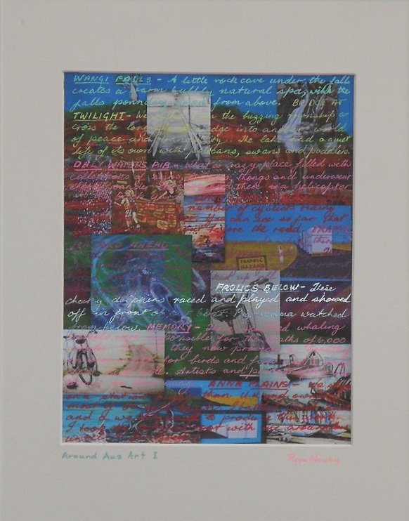 Mixed Media Painting by Pippa Newby titled Around Australia 1