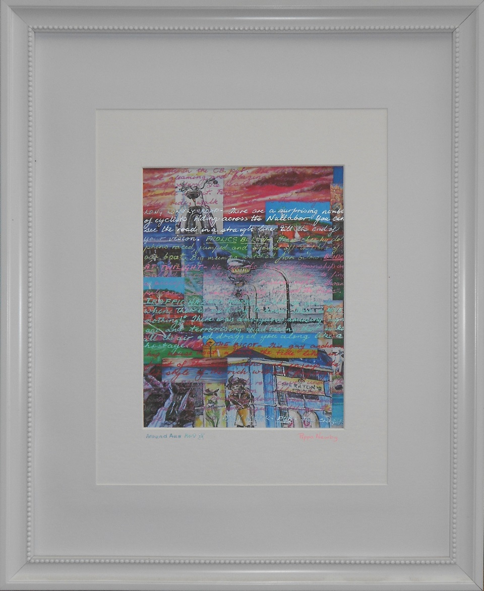 Mixed Media Painting by Pippa Newby titled Around Australia 2