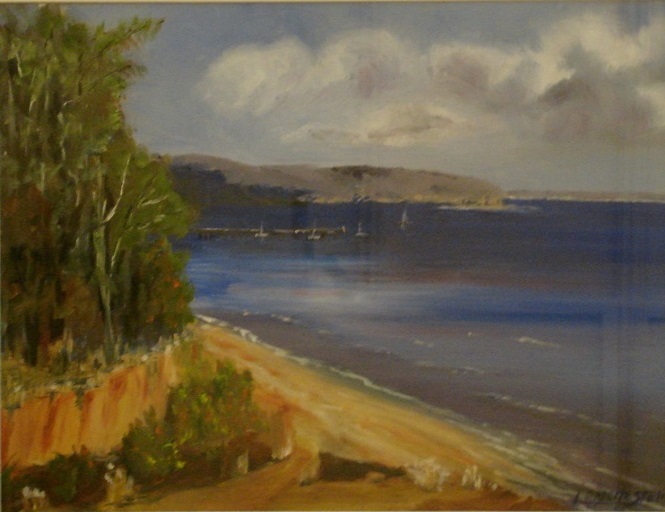 Oil Painting by Susan Lanchester titled Towards Portsea