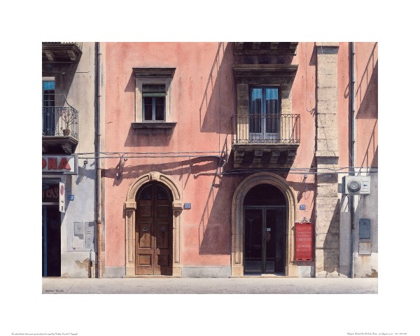 Watercolour Painting by Nicholas Truscott titled Sicilian Shadows