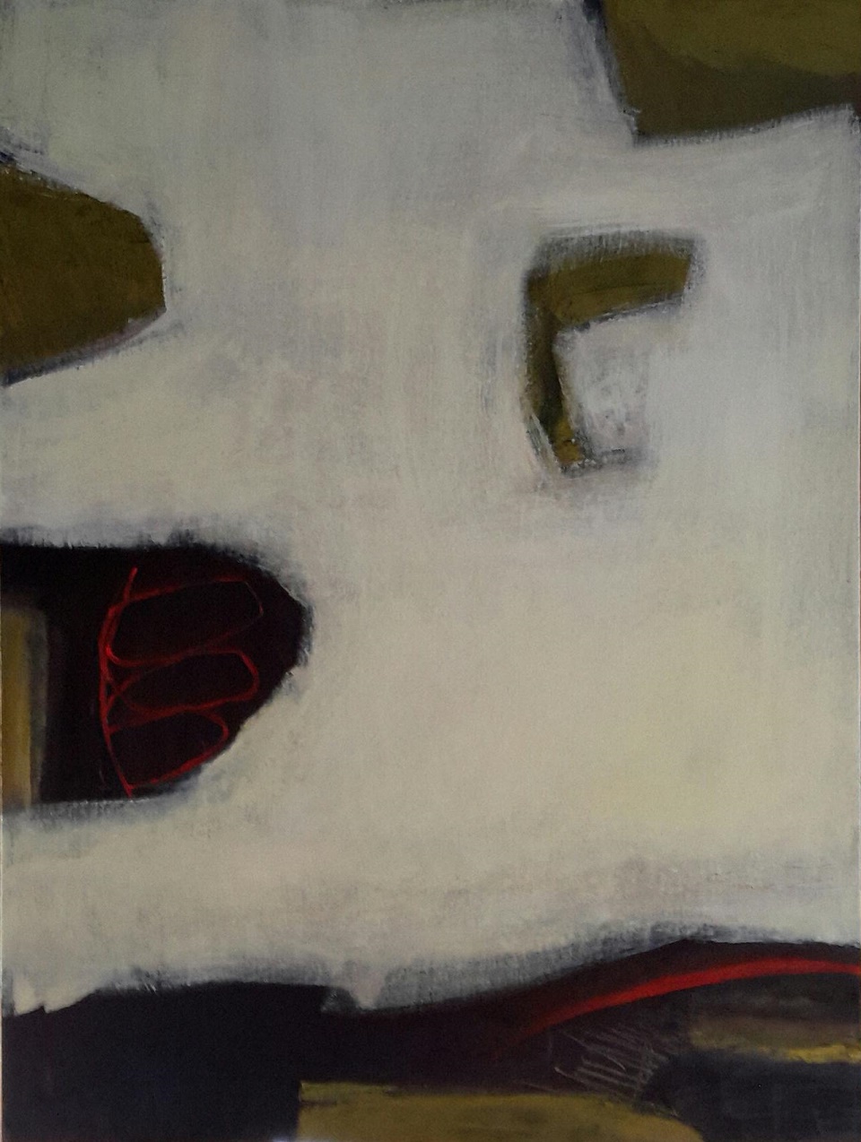 Acrylic Painting by Dawn Lim titled Shrouded Cloisters