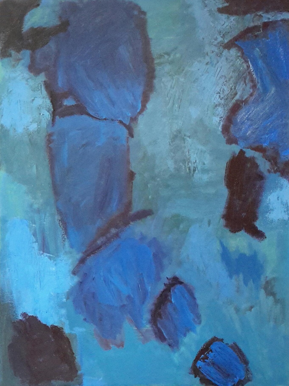 Acrylic Painting by Dawn Lim titled Blue lagoon