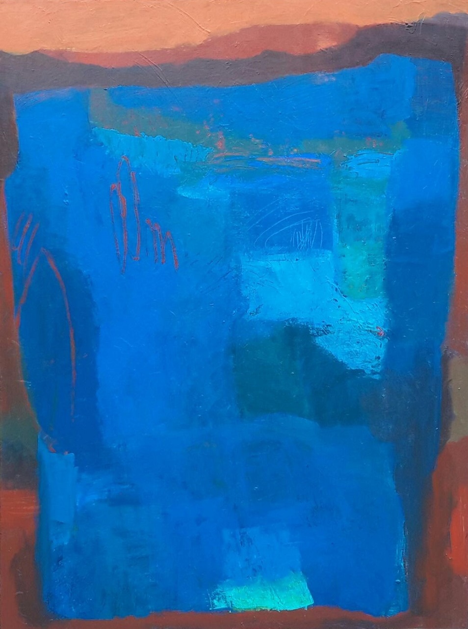Acrylic Painting by Dawn Lim titled Blue Composition