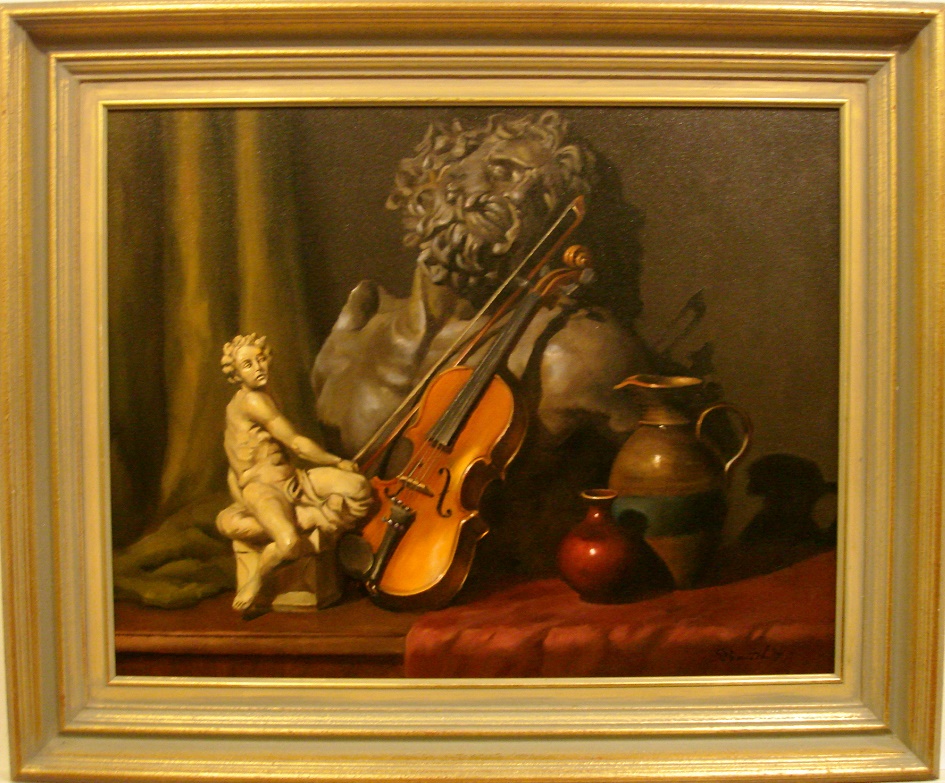 Oil Painting by Gregory R. Smith titled Laocoon with Violin