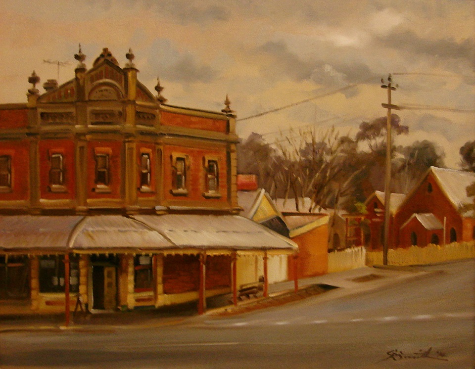 Oil Painting by Gregory R. Smith titled Old Phoenix Building, Maldon