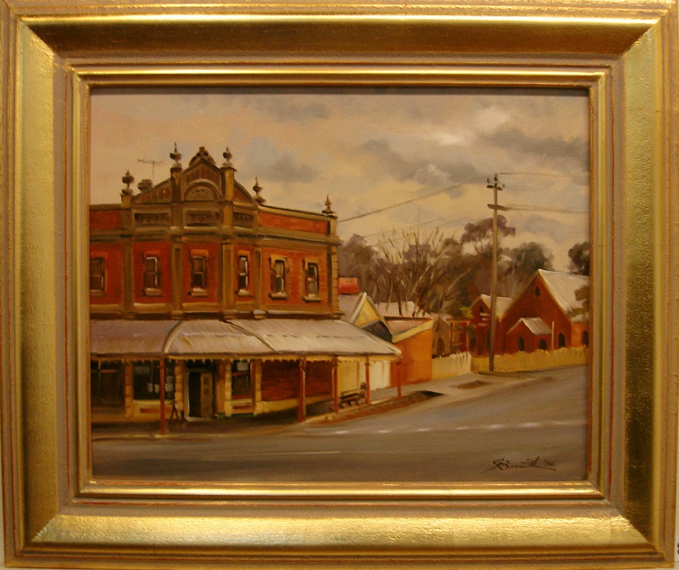 Oil Painting by Gregory R. Smith titled Old Phoenix Building, Maldon