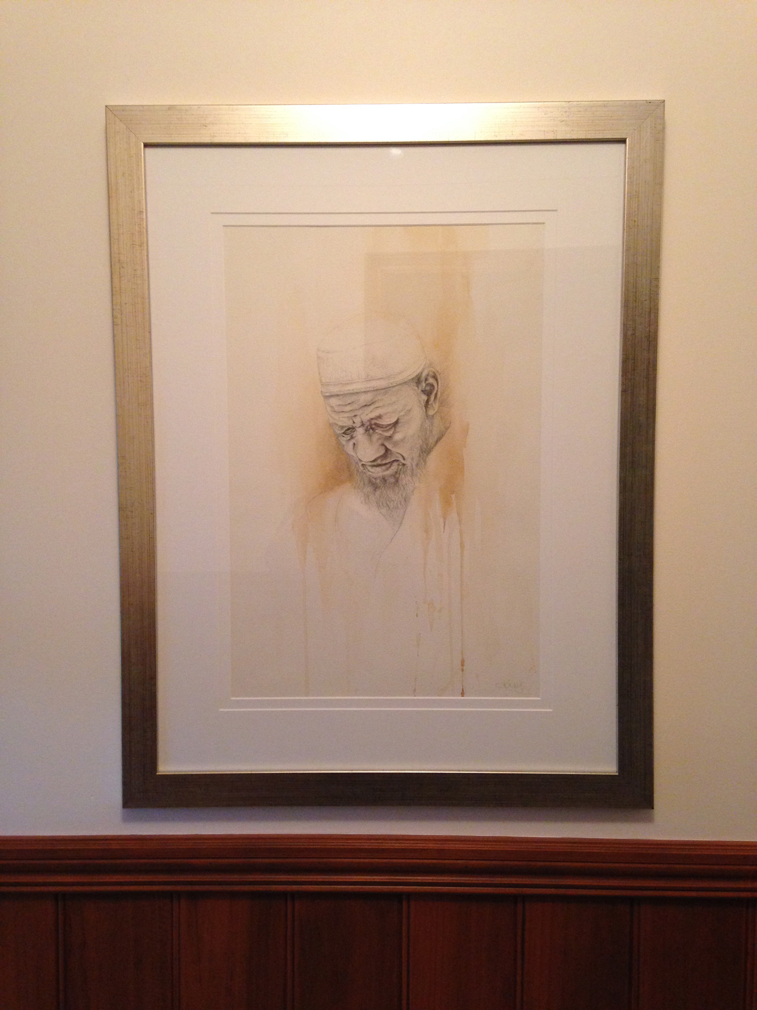 Mixed Media Painting by Sharon Moroney titled The Prayer