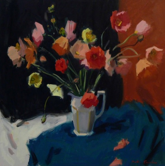 Oil Painting by Peter Smales titled Floral Still Life