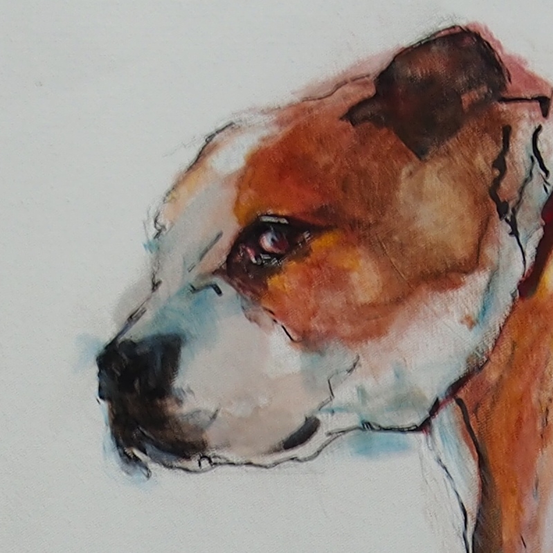 Mixed Media Painting by Bronwen Hunt titled The Look