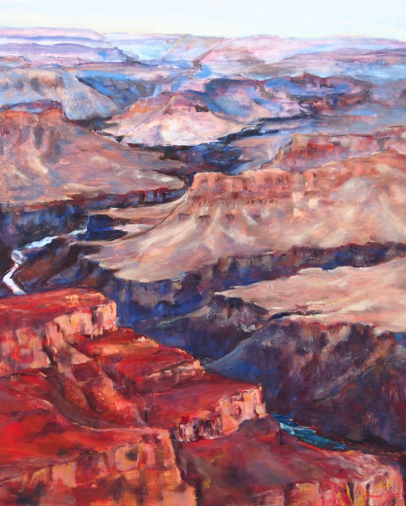 Painting by Bronwen Hunt titled Ain't it Grand