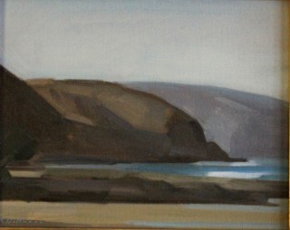 An Oil painting by Rachel Dettmann Beach Mountains and Sea and titled Lorne