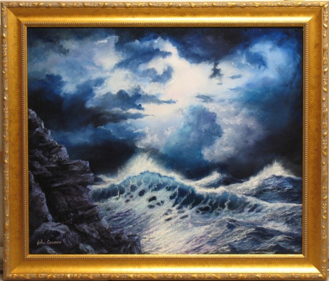 Oil Painting by JOHN COCORIS titled SEA STORM