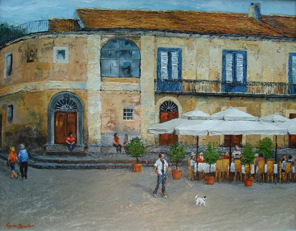 Oil Painting by Karin Bowler titled Ravello, Italy