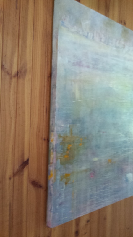Mixed Media Painting by Jeanette Adams titled Shell At Williamstown