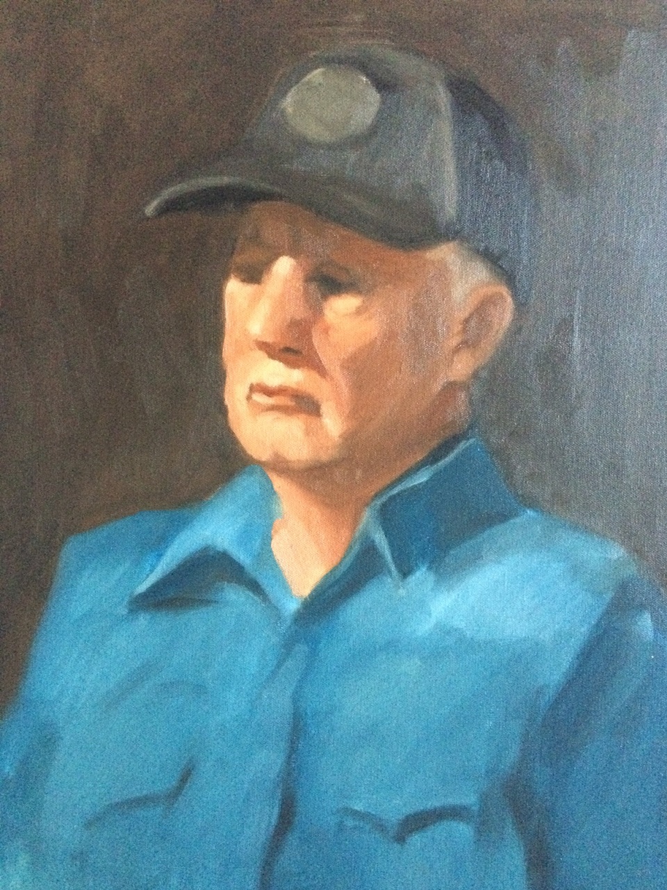 Oil Painting by Kathryn Morgana-Aprile titled Portrait of a man