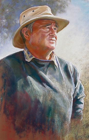 Pastel Painting by Lynda Robinson titled 'Portrait of Alan'