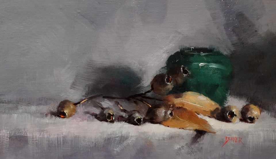 Watercolour Painting by Joan Denner titled Gumnut Study