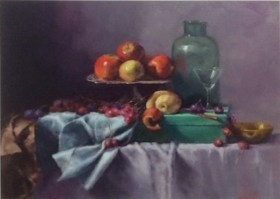 Watercolour Painting by Joan Denner titled Apples