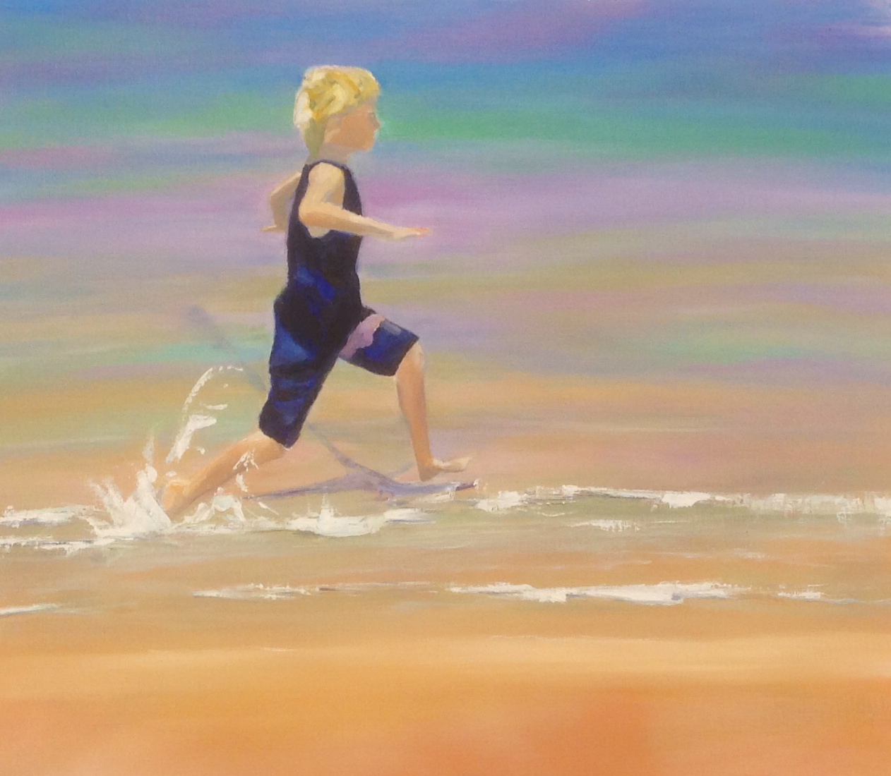 Pastel Painting by Janette Humble titled Summer Splash