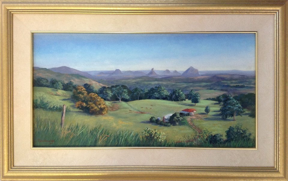 Oil Painting by Maureen Bainbridge titled Where the Cattle Graze