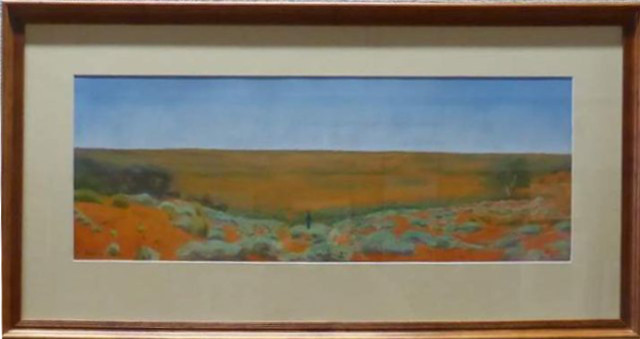 Pastel Painting by Winston Head titled Sand Dune; Canning Stock Route