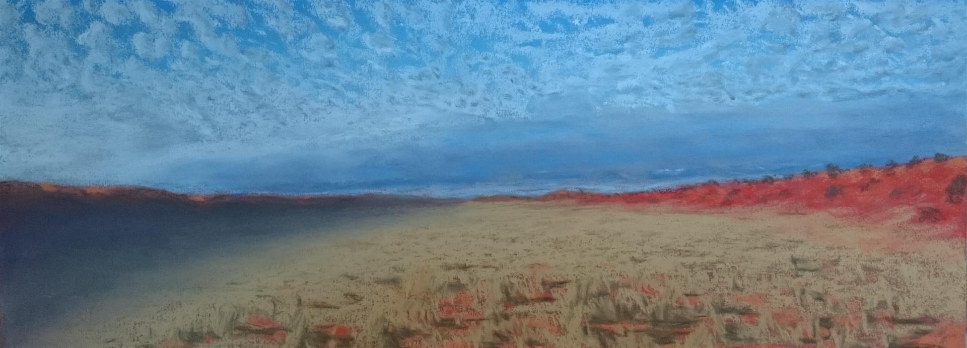 Pastel Painting by WINSTON HEAD titled Early Dawn, Simpson Desert