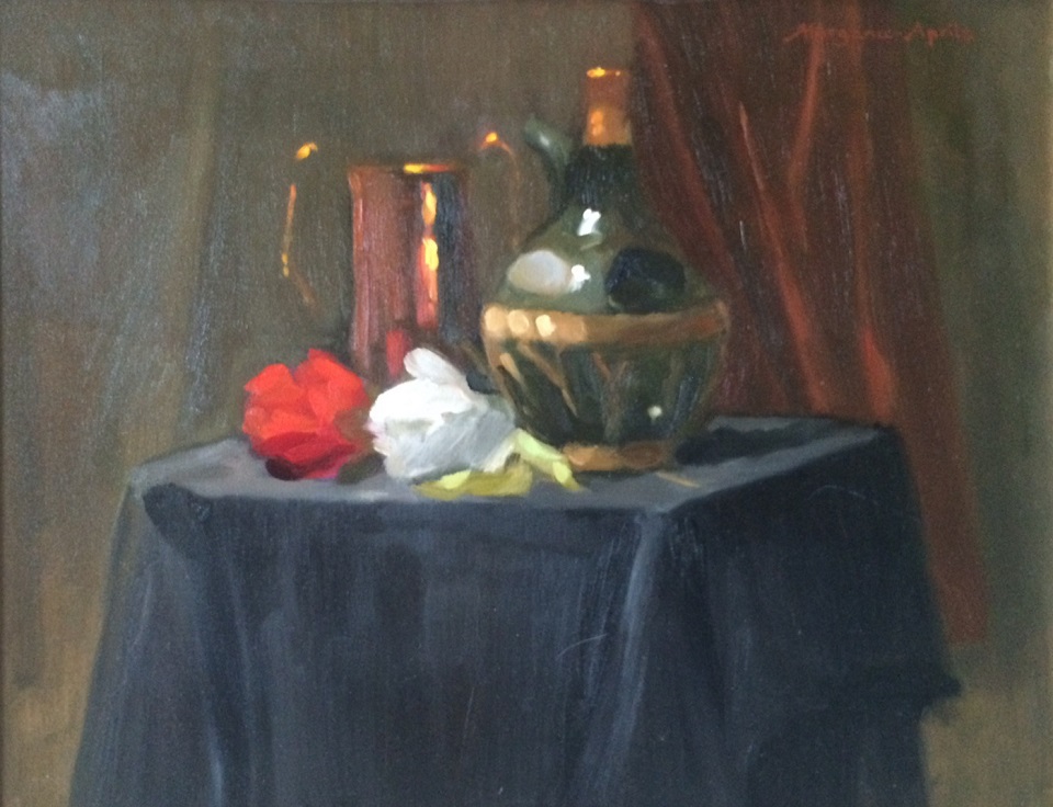 Oil Painting by Kathryn Morgana Aprile titled A Spanish Theme