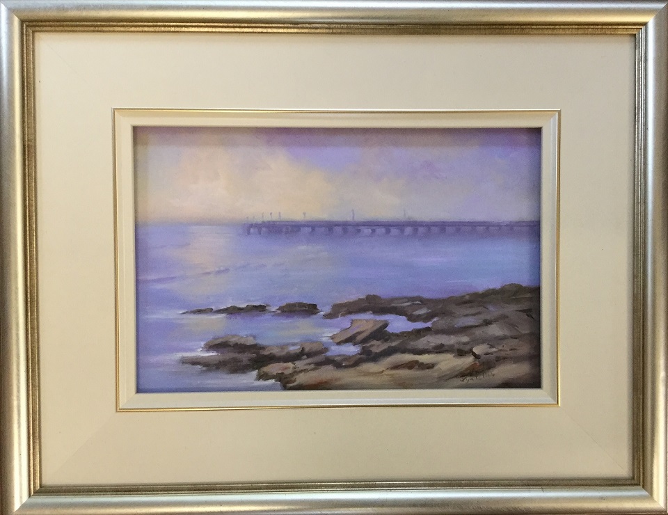 Oil Painting by Lyn Ellis titled Foggy Morning - Lorne