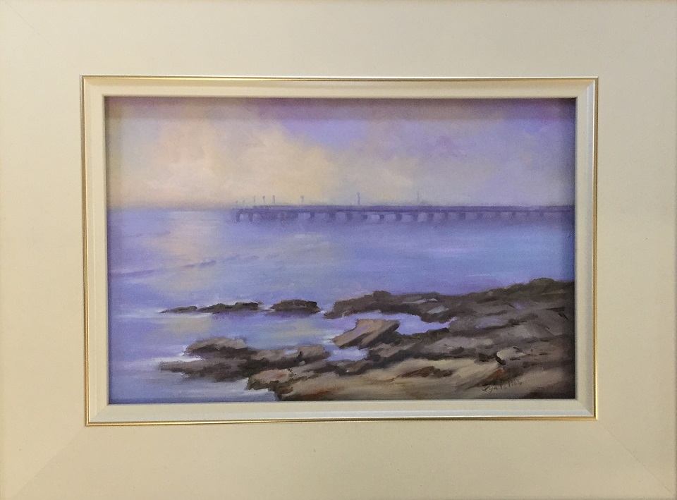 Oil Painting by Lyn Ellis titled Foggy Morning - Lorne