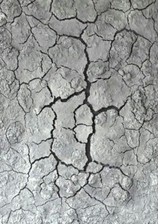 A  painting by Naji Sassine in the Abstract style  with main colour being Grey and titled Earth Pain in Grey