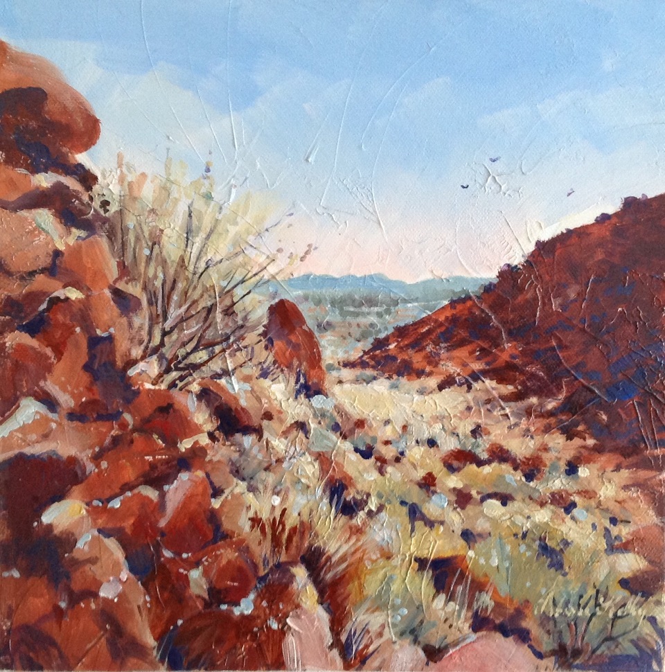 Acrylic Painting by Annee Kelly titled Colours of the Outback, NT