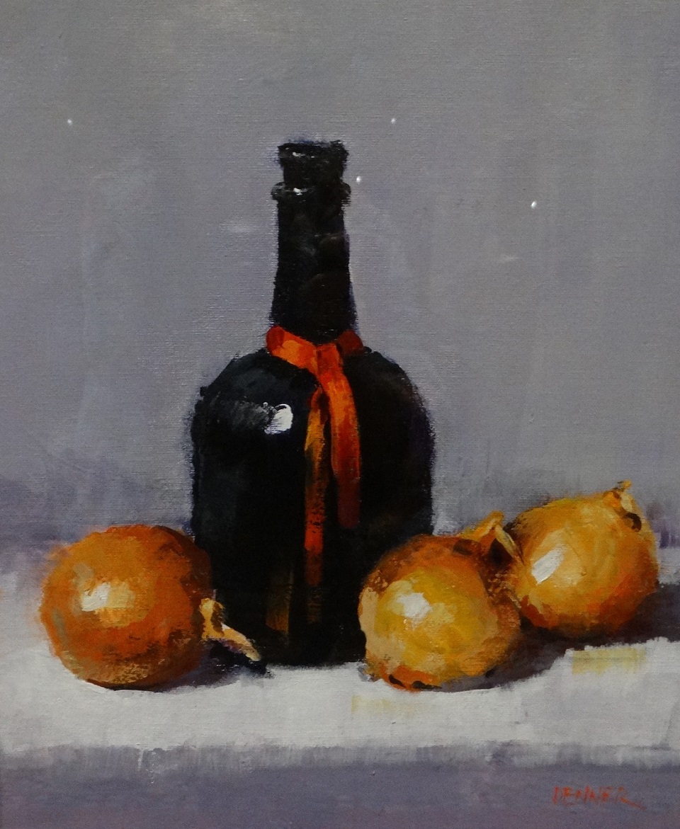  Painting by Joan Denner titled Still Life - Onions