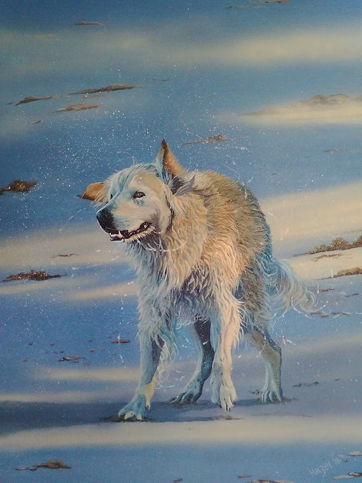 Oil Painting by Hazel Howie titled Simple Pleasures